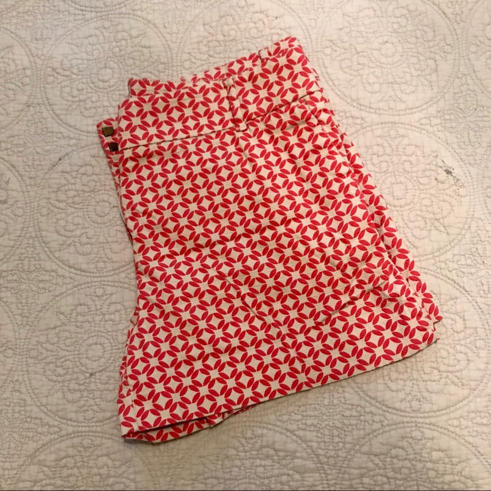 LOFT Pink and Ivory Shorts